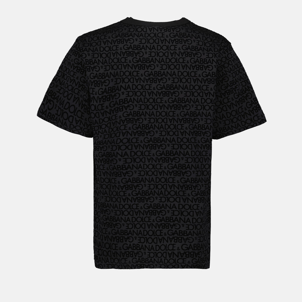 티셔츠 T-shirt monogrammé Dolce & Gabbana 검은색 Homme