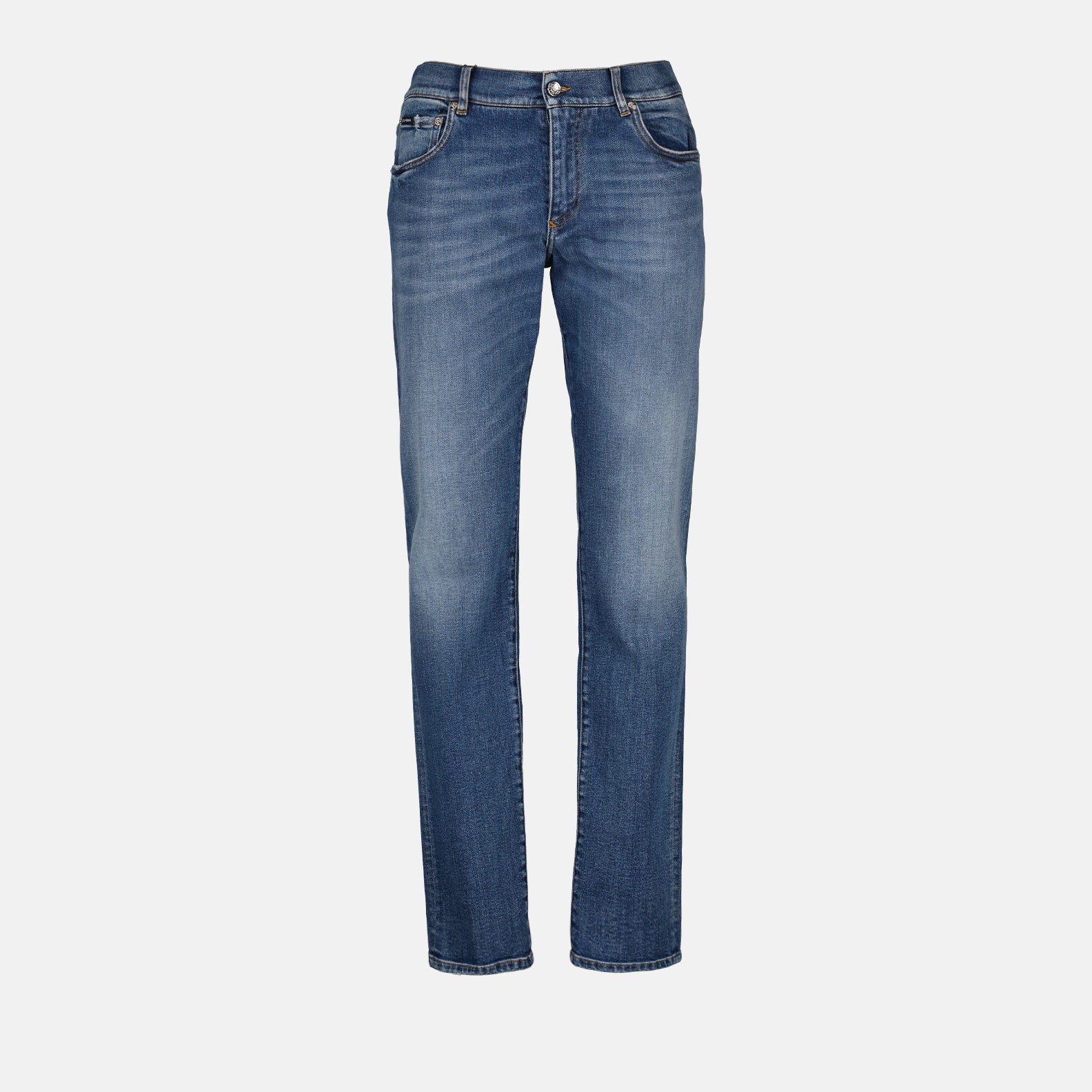 Hosen Jean droit Dolce & Gabbana Blau Homme