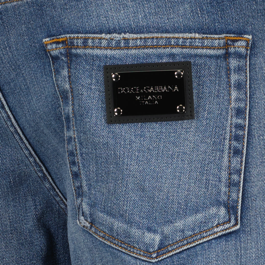 Hosen Jean droit Dolce & Gabbana Blau Homme