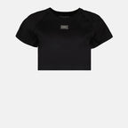 T-shirts Plaque logo T-shirt Dolce & Gabbana Black Women