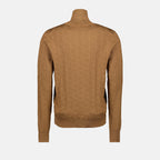 Maille Col roulé en soie Dolce & Gabbana Marron Homme