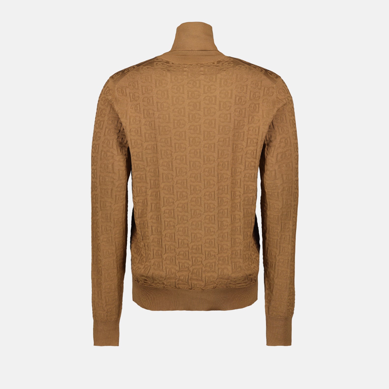 Maille Col roulé en soie Dolce & Gabbana Marron Homme