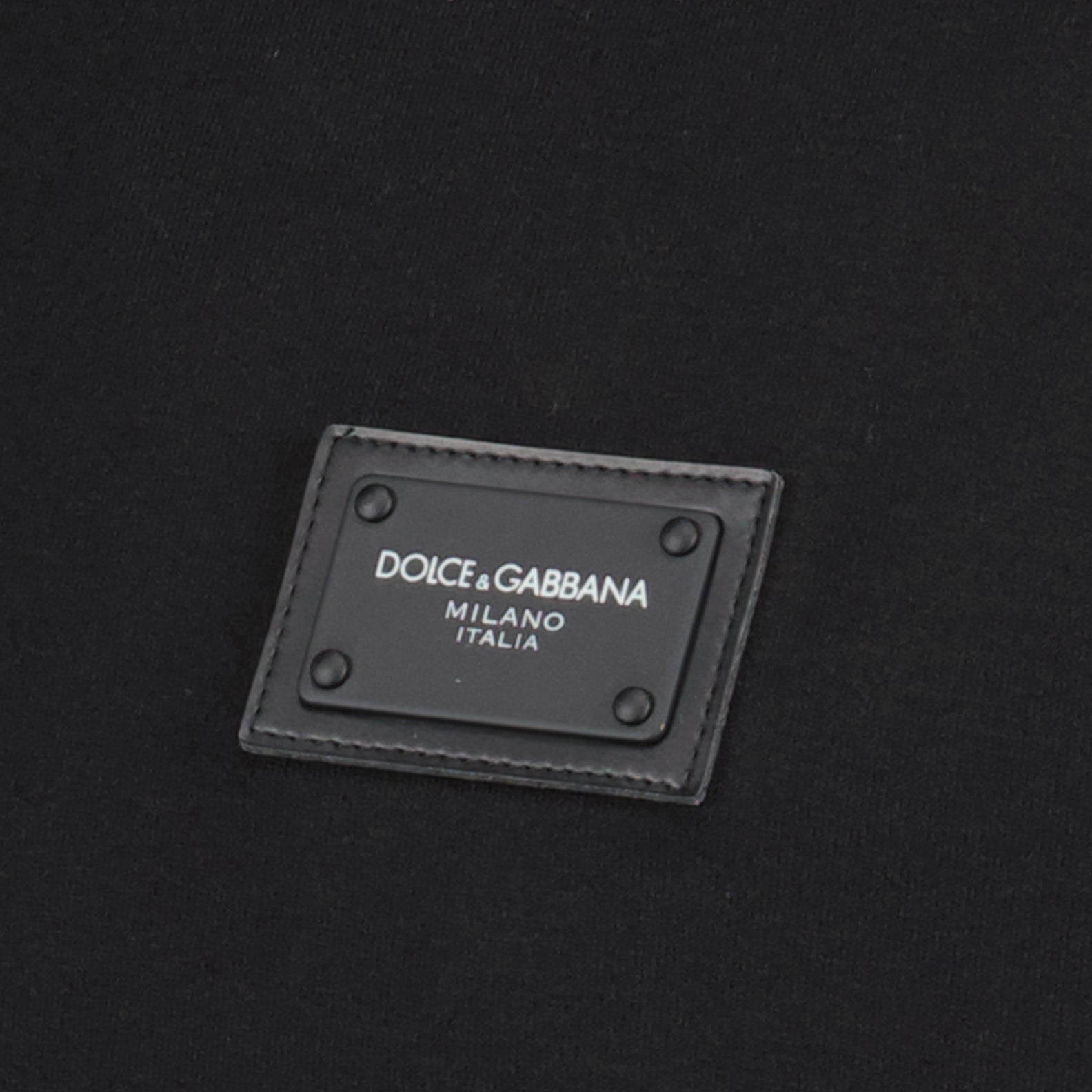 T-shirts Plaque logo T-shirt Dolce & Gabbana Black Man