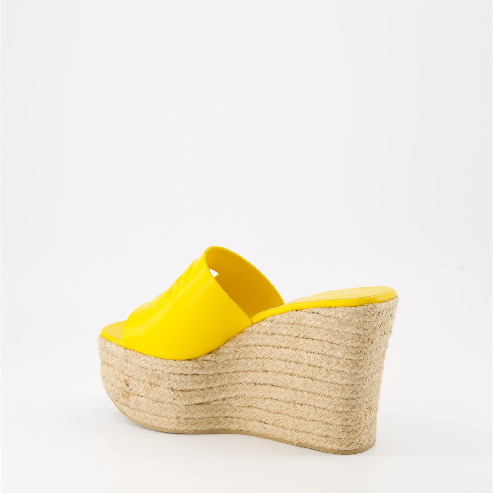 Plateauschuhe Mules à plateforme DG Dolce & Gabbana Gelb Femme