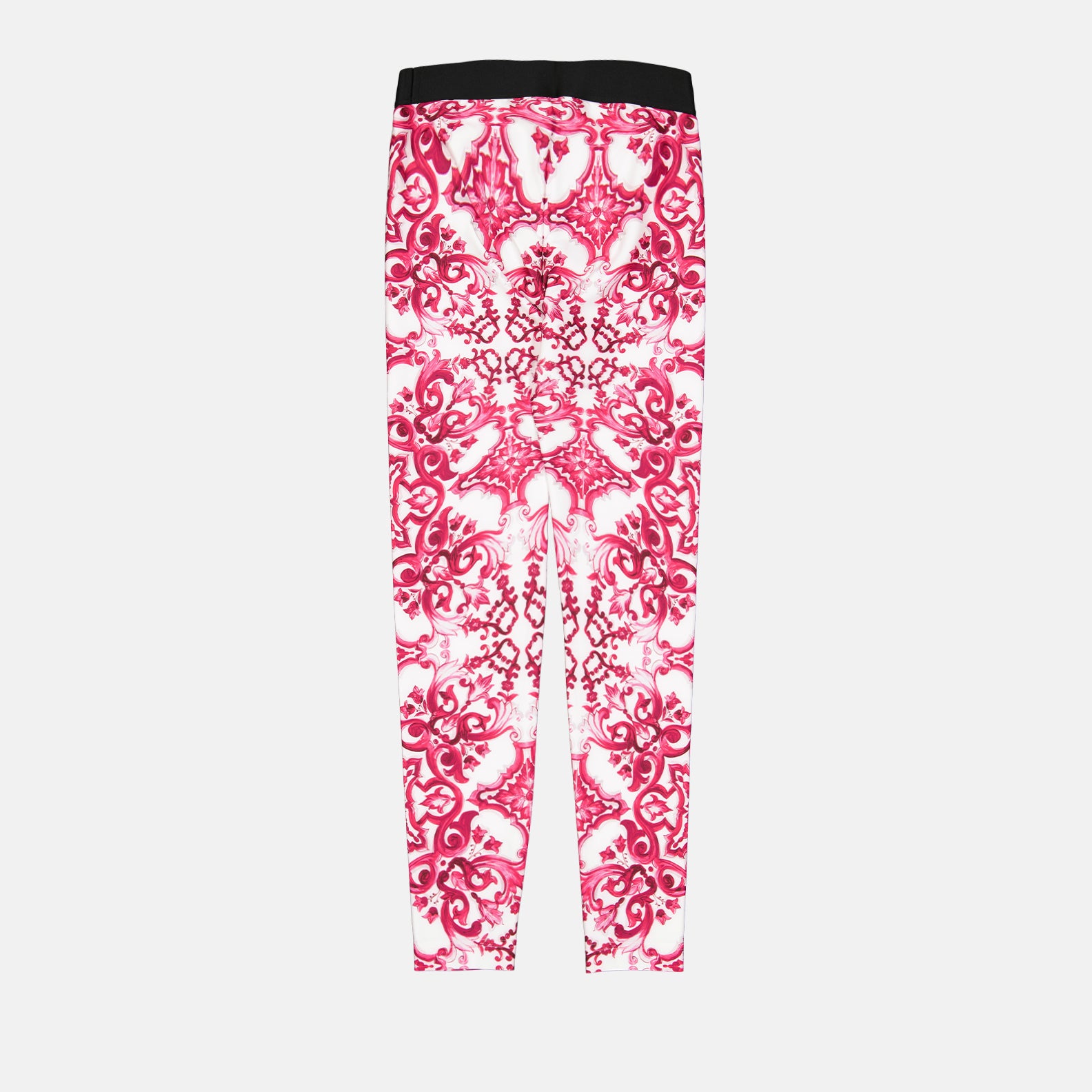 Pants Majolica print leggings Dolce & Gabbana Pink Women