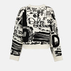 Maille Pull DG en laine Dolce & Gabbana Blanc Femme