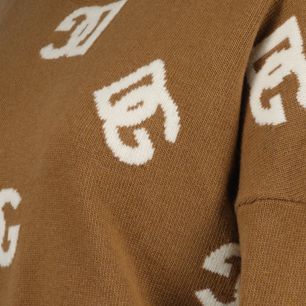 Knitwear DG wool sweater Dolce & Gabbana Brown Women