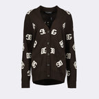 Malhas Cardigan DG en laine Dolce & Gabbana Marrom Femme