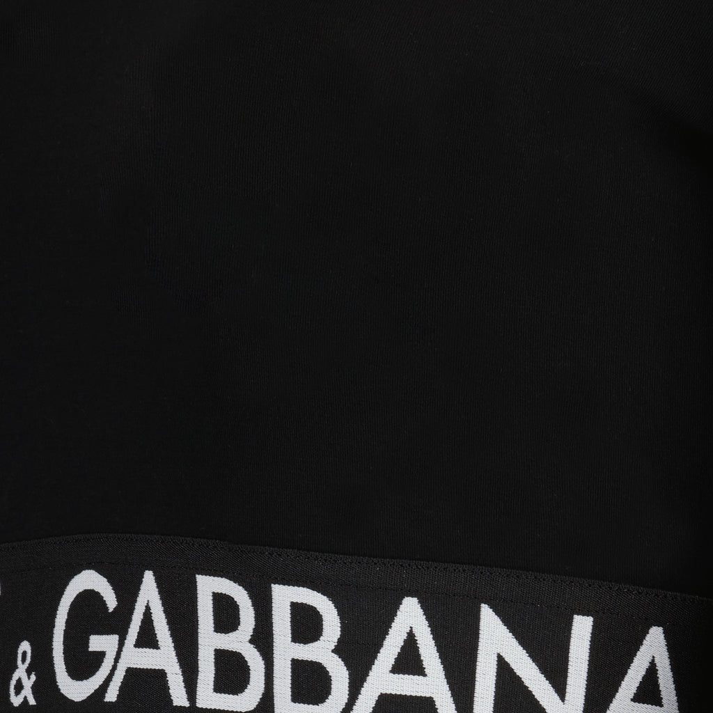 トップス 長袖クロップトップ Dolce & Gabbana 黒 女性