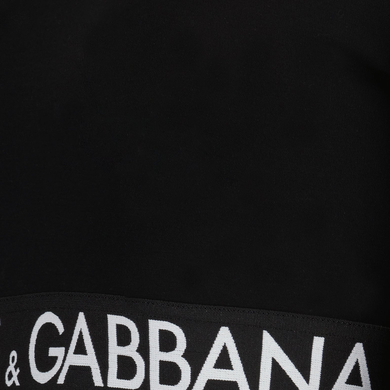 トップス 長袖クロップトップ Dolce & Gabbana 黒 女性
