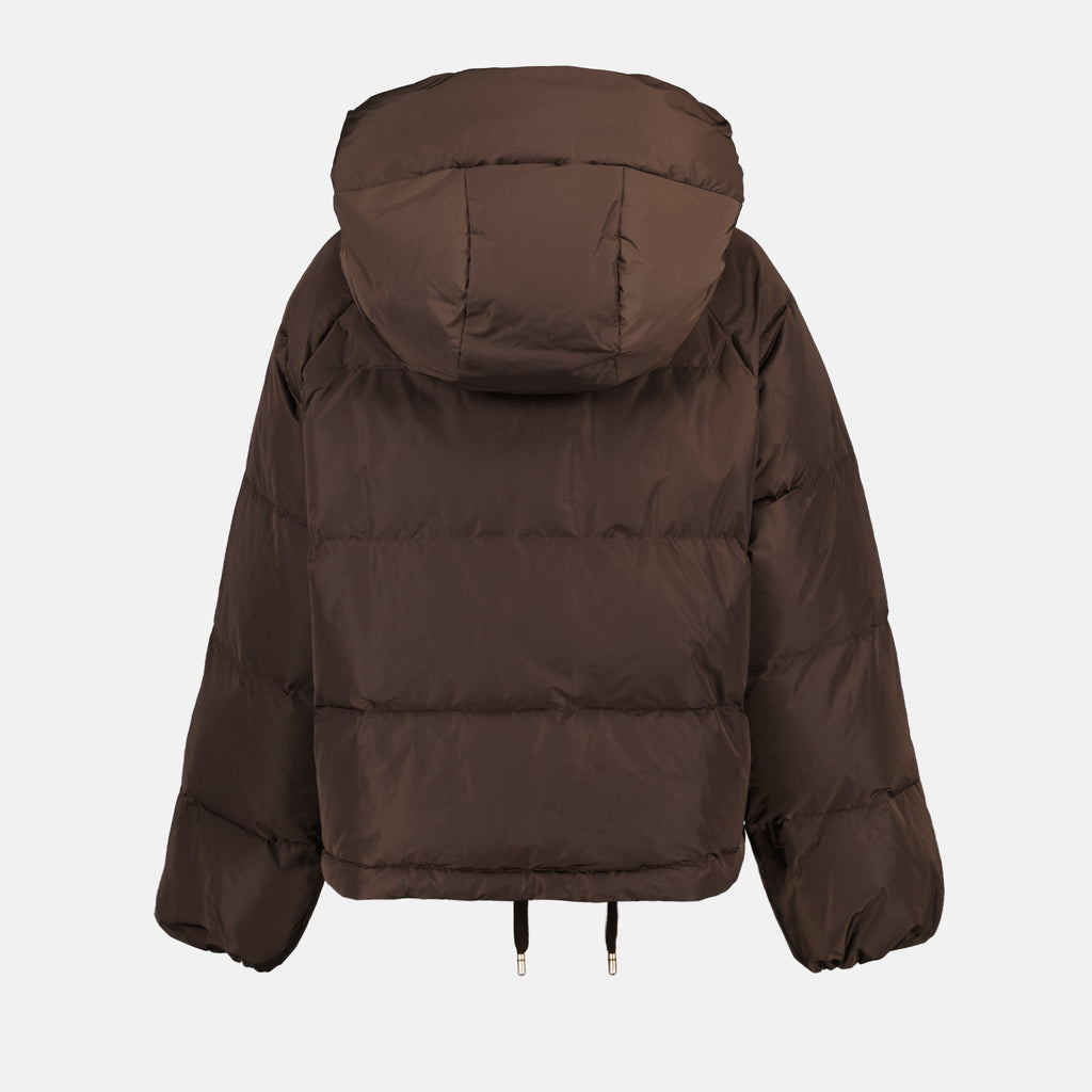 Mäntel Doudoune à logo plaque Dolce & Gabbana Braun Femme