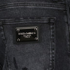 Pantalons Jean gris délavé Dolce & Gabbana Gris Homme