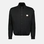 Jackets Logo plaque windbreaker Dolce & Gabbana Black Homme