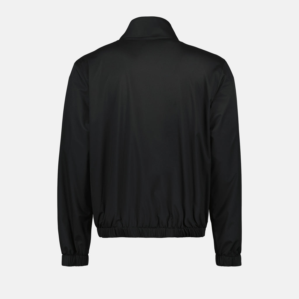 Jackets Logo plaque windbreaker Dolce & Gabbana Black Homme