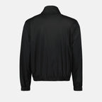 Jackets Logo plaque windbreaker Dolce & Gabbana Black Homme