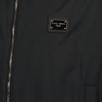 Jackets Logo plaque windbreaker Dolce & Gabbana Black Homme