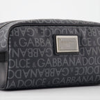 Pouches Monogrammed toiletry bag Dolce & Gabbana Gray Man