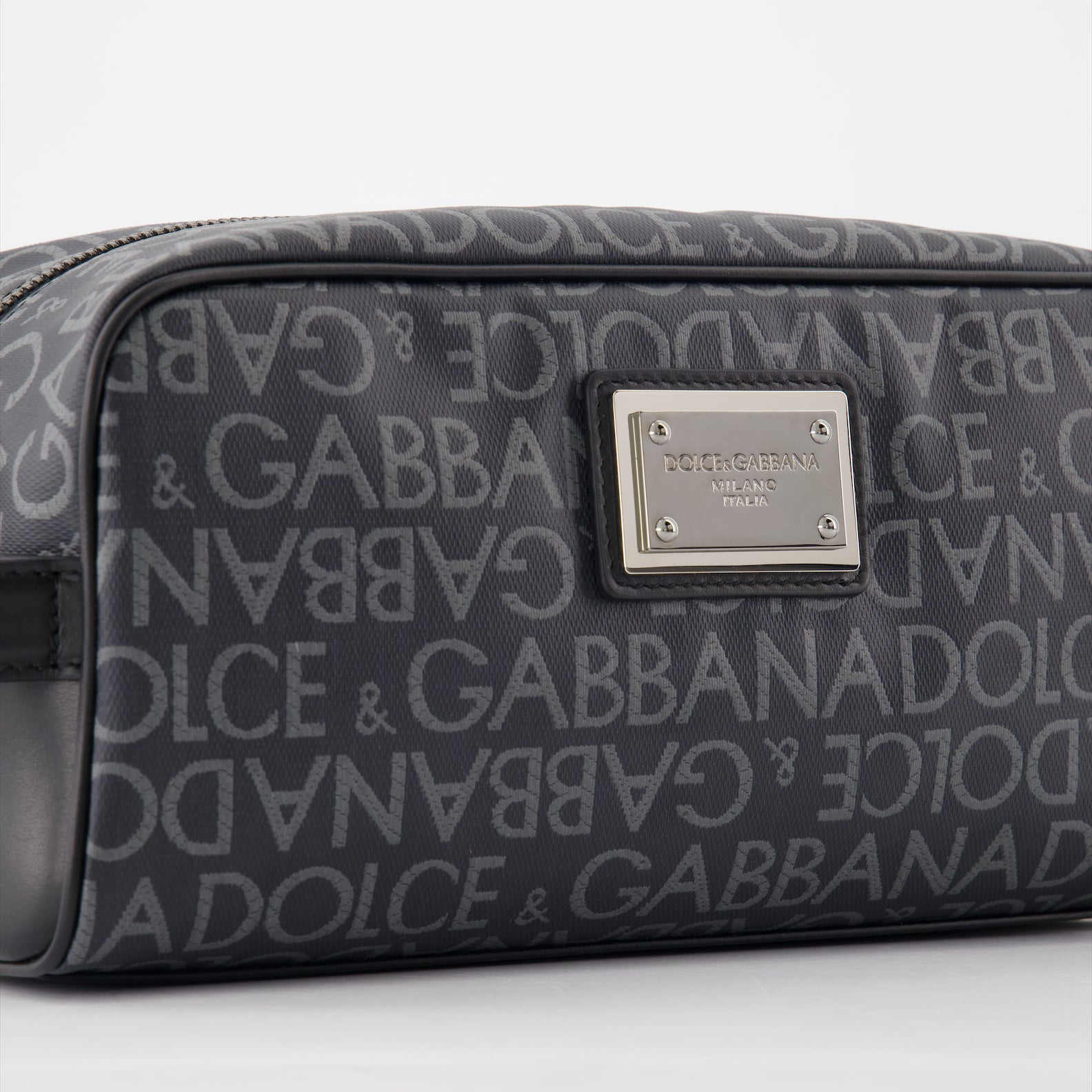 Pouches Monogrammed toiletry bag Dolce & Gabbana Gray Man