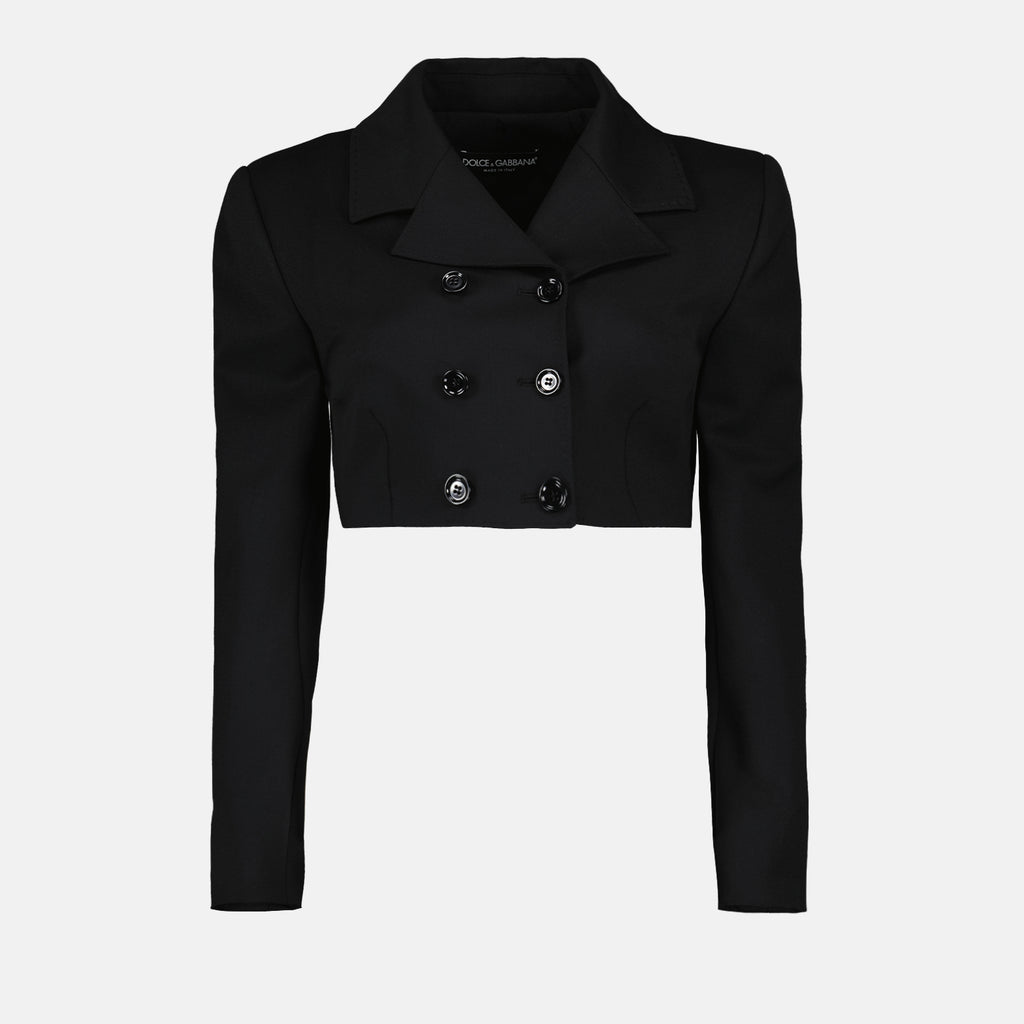 Jackets Cropped jacket Dolce & Gabbana Black Femme