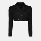 Jackets Cropped jacket Dolce & Gabbana Black Femme