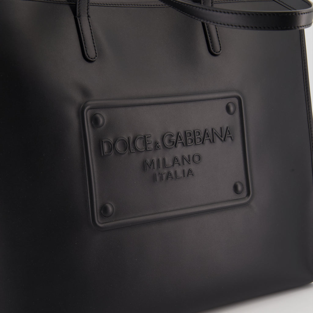 Tote bags Leather tote bag Dolce & Gabbana Black Man