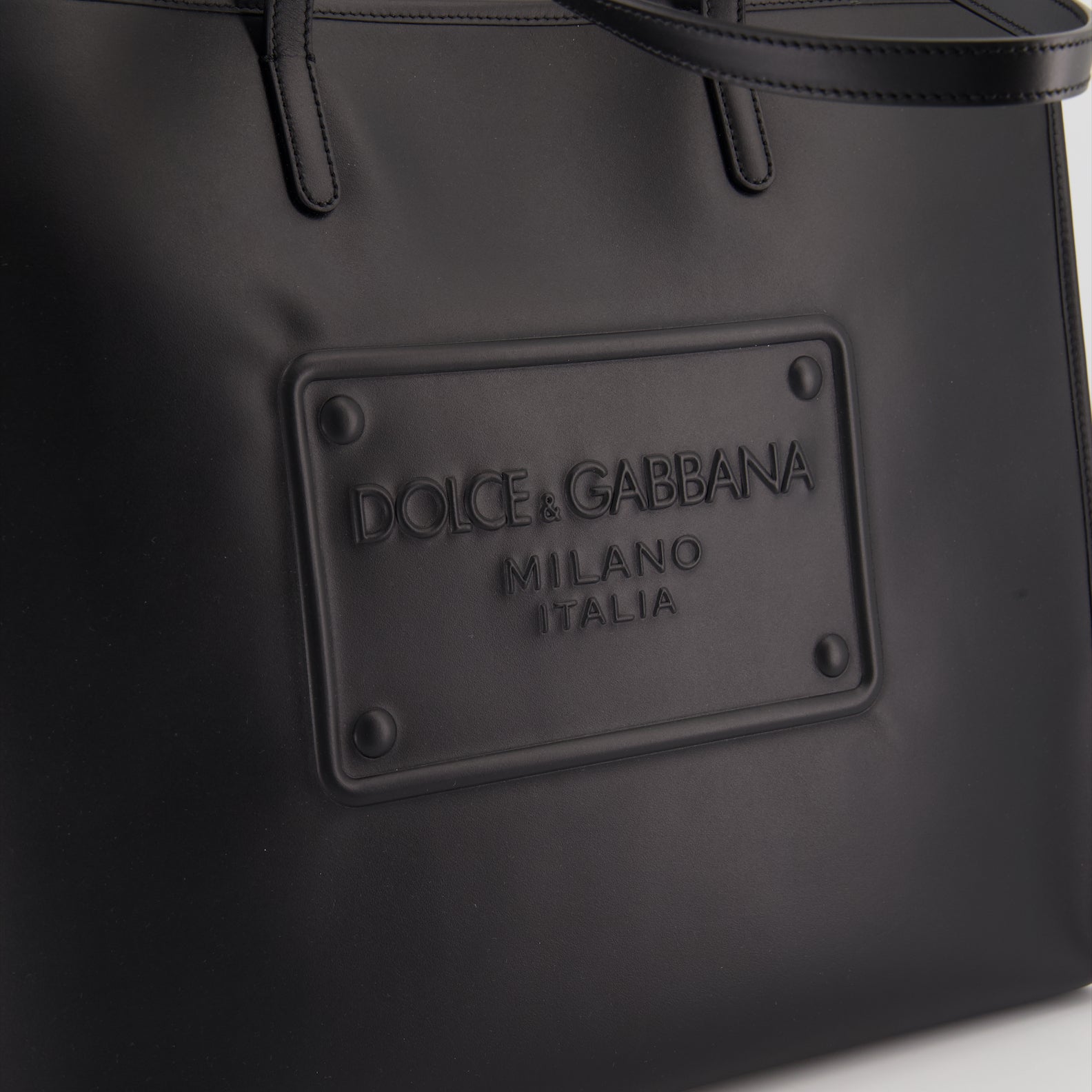 Tote bags Leather tote bag Dolce & Gabbana Black Man