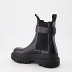앵클부츠 Bottines à bride logo Dolce & Gabbana 검은색 Femme
