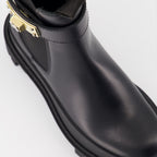 앵클부츠 Bottines à bride logo Dolce & Gabbana 검은색 Femme