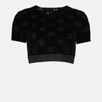 Tops DG crop top Dolce & Gabbana Black Women