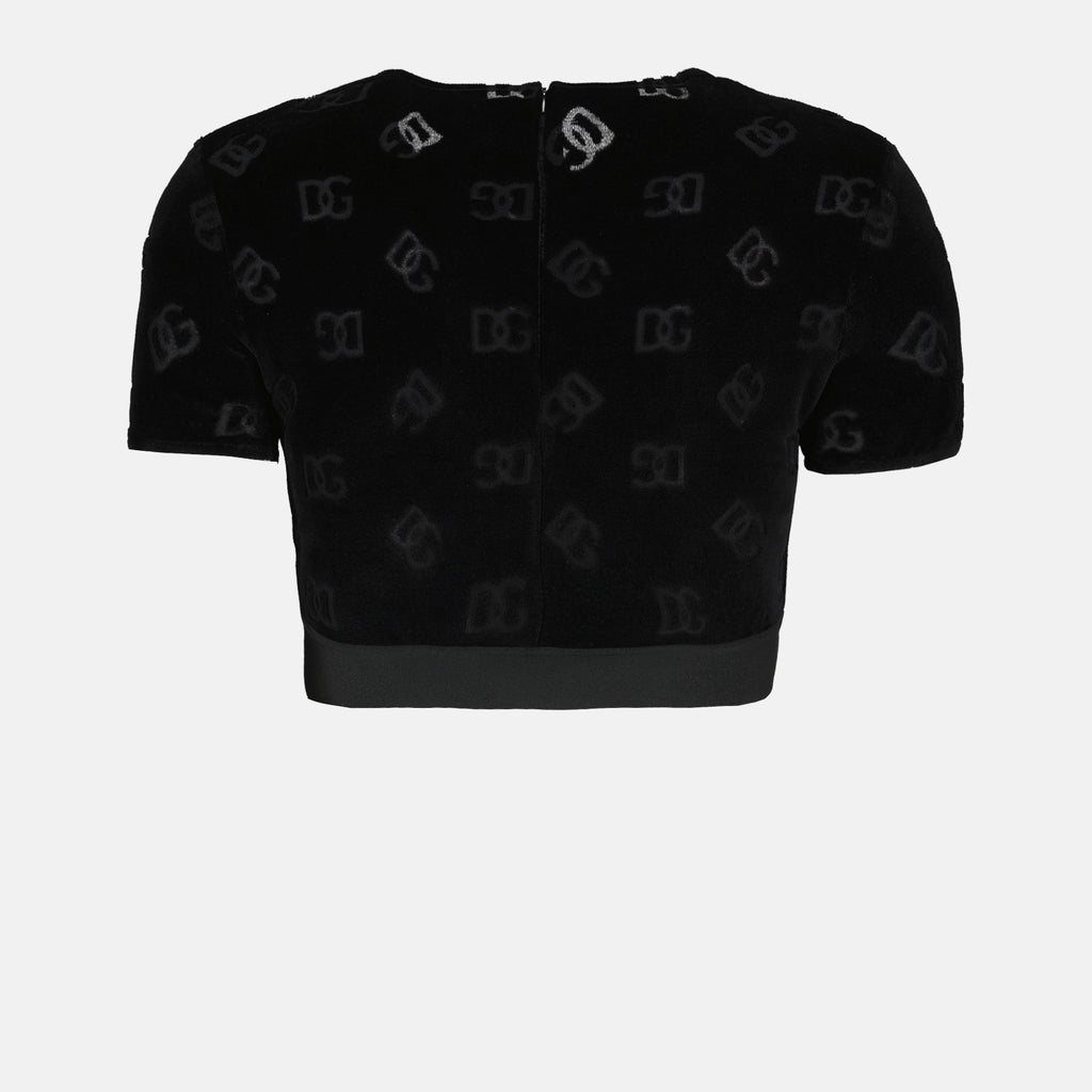 Tops DG crop top Dolce & Gabbana Black Women