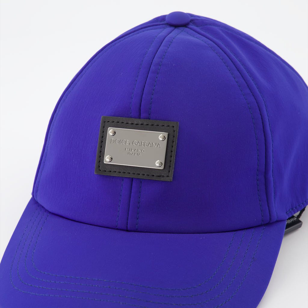 Chapéus, bonés e gorros Casquette à logo plaque Dolce & Gabbana Azul Homme