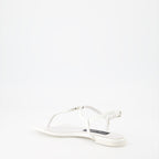 Zapatos abiertos Sandales DG en cuir Dolce & Gabbana Blanco Femme