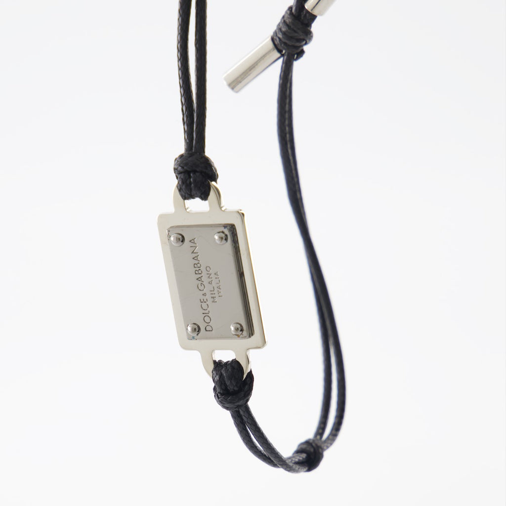 Jewelry Logo plaque bracelet Dolce & Gabbana Black Man