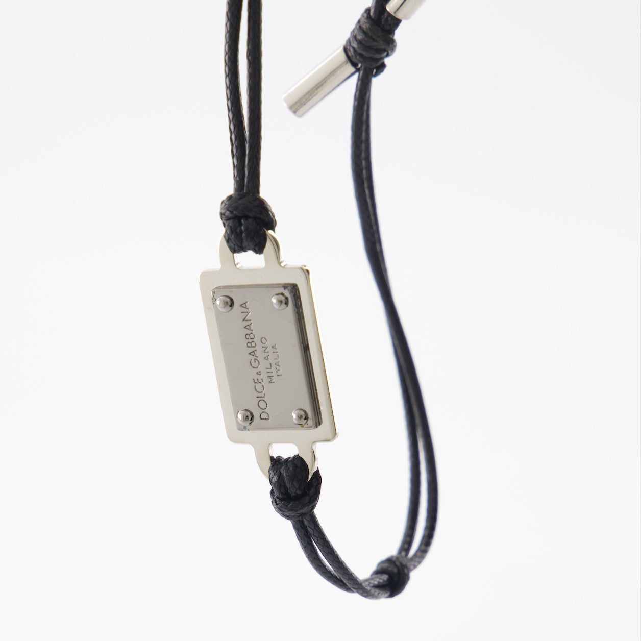 Jewelry Logo plaque bracelet Dolce & Gabbana Black Man