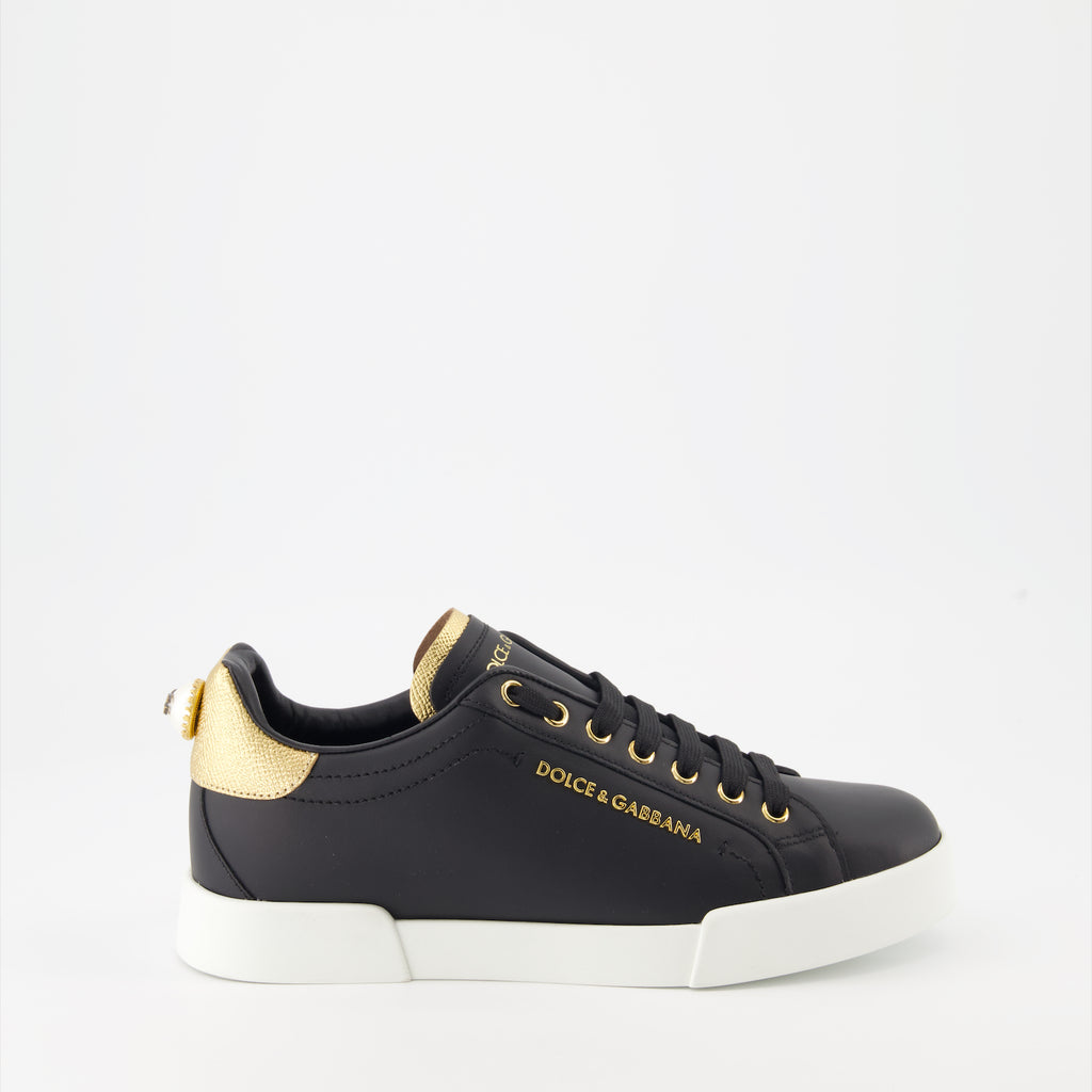 Sneaker Baskets Portofino Dolce & Gabbana Negro Femme