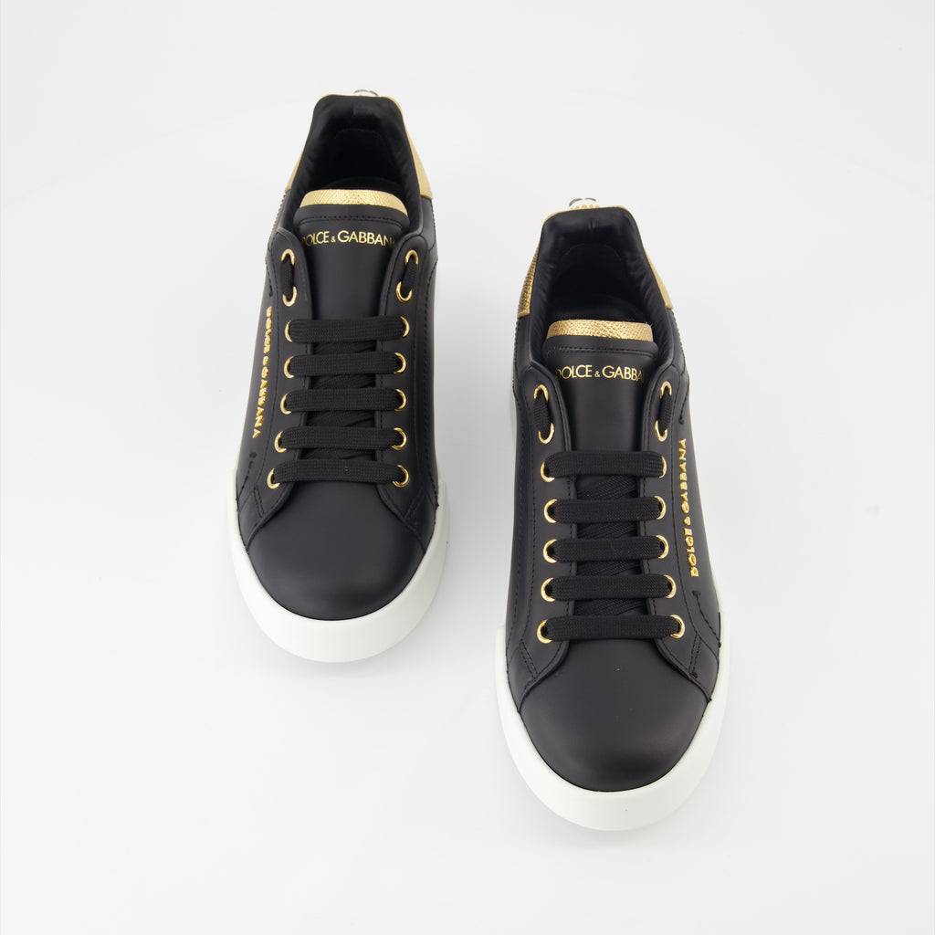 Sneaker Baskets Portofino Dolce & Gabbana Negro Femme