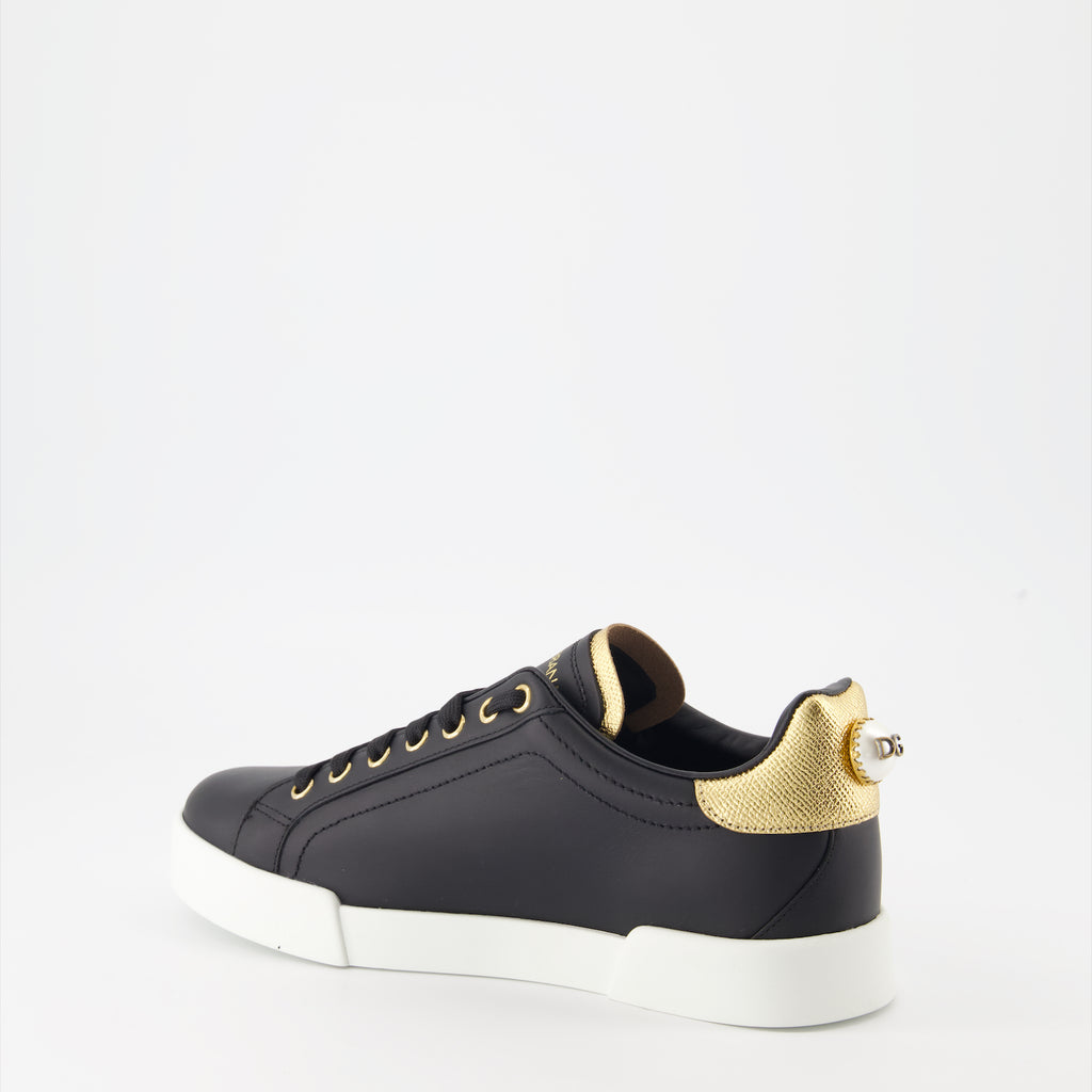 Sneaker Baskets Portofino Dolce & Gabbana Negro Femme