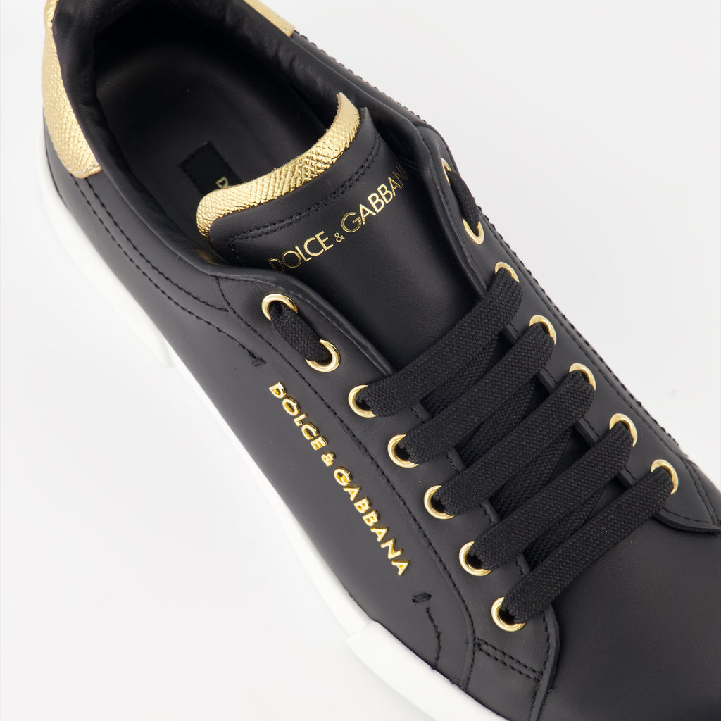 Sneaker Baskets Portofino Dolce & Gabbana Negro Femme