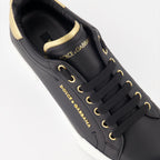 Sneaker Baskets Portofino Dolce & Gabbana Negro Femme