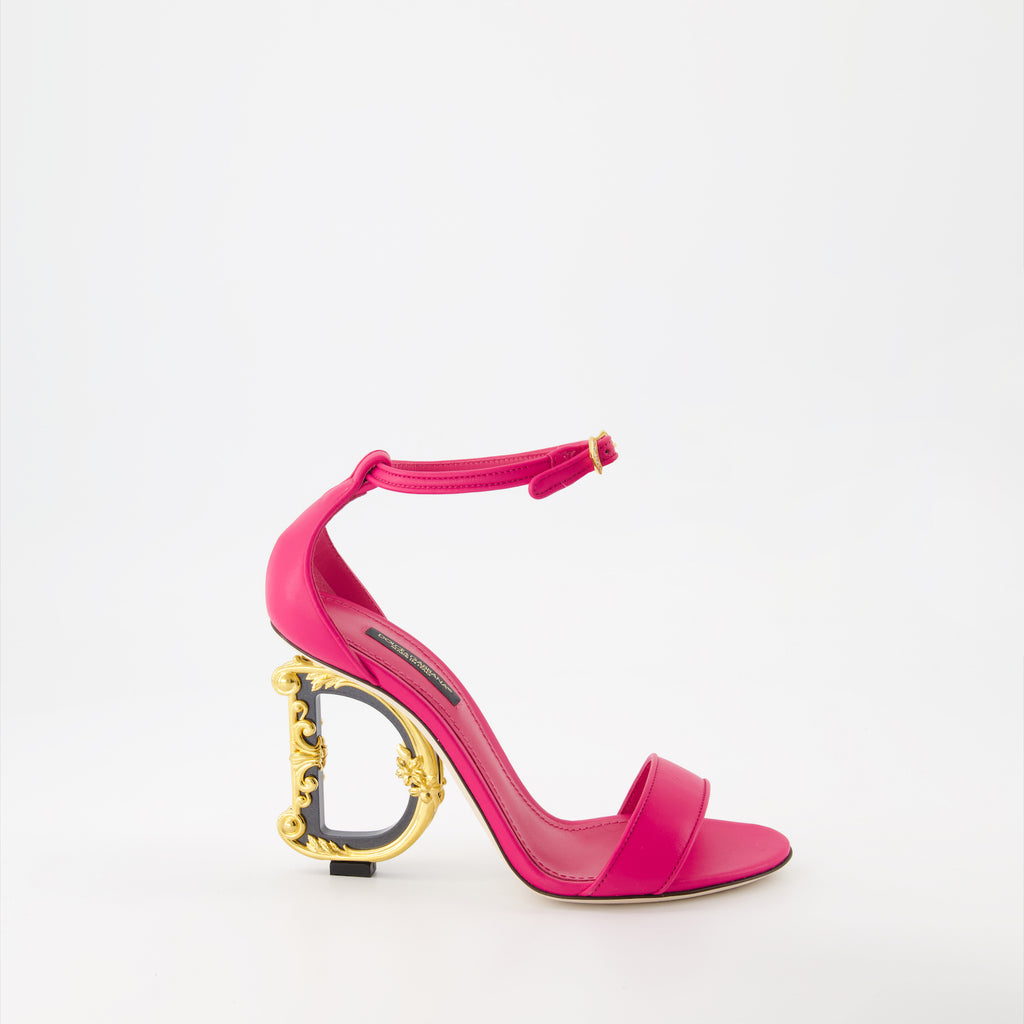 Open shoes DG Baroque heeled sandals Dolce & Gabbana Pink Women