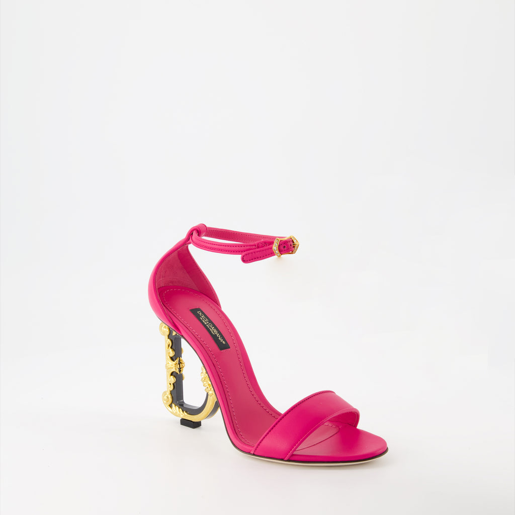 Open shoes DG Baroque heeled sandals Dolce & Gabbana Pink Women