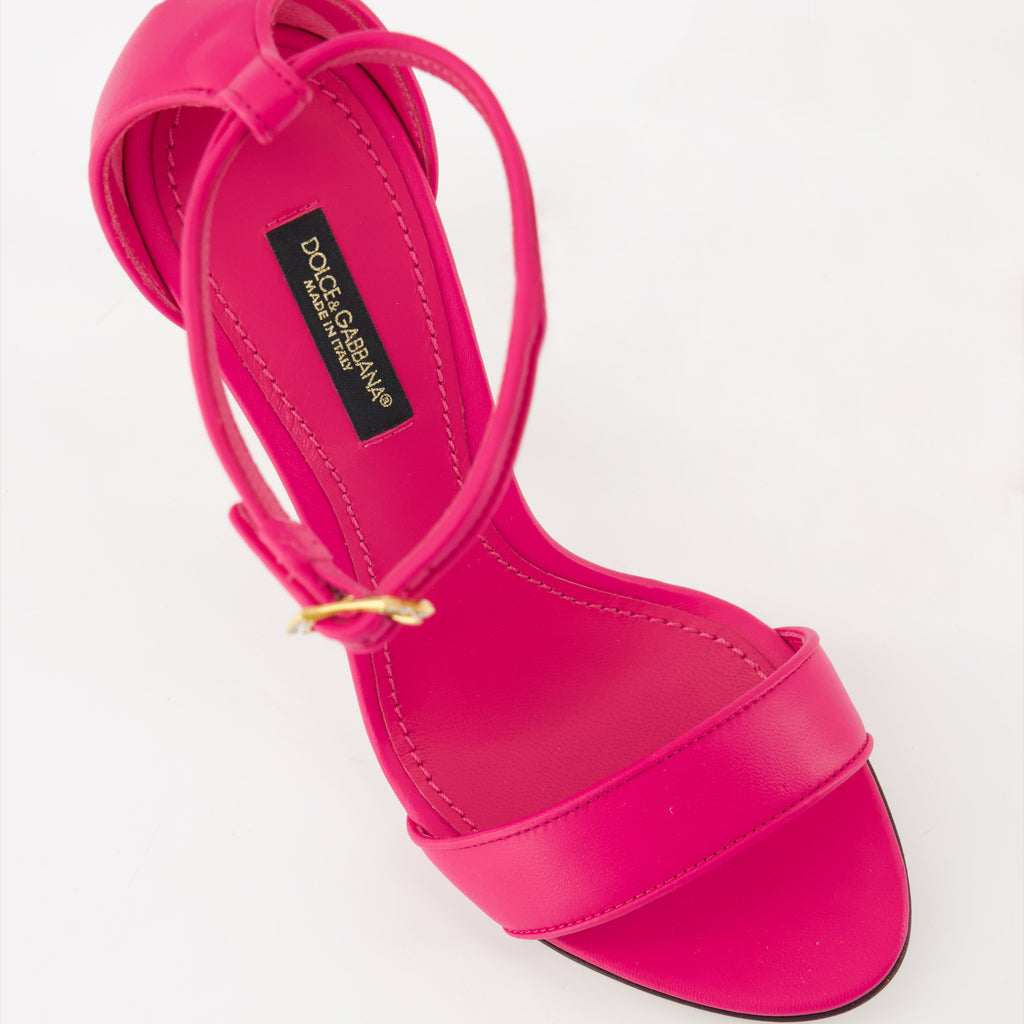 Open shoes DG Baroque heeled sandals Dolce & Gabbana Pink Women