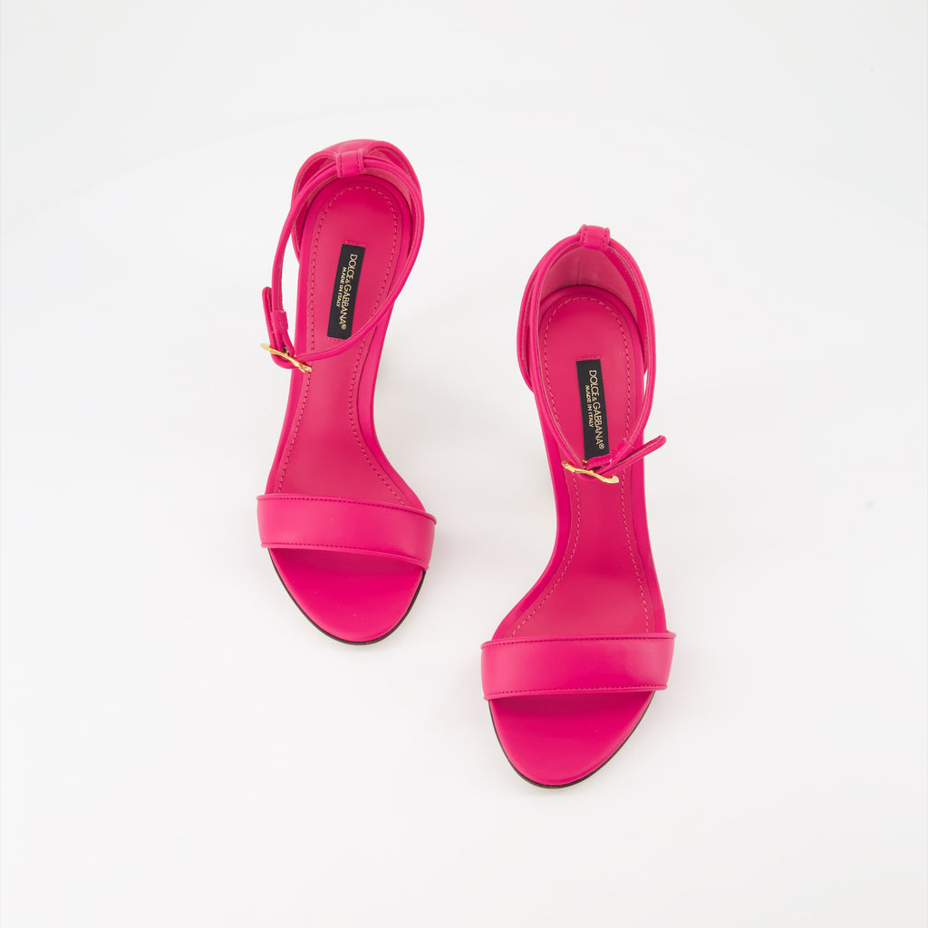 Open shoes DG Baroque heeled sandals Dolce & Gabbana Pink Women