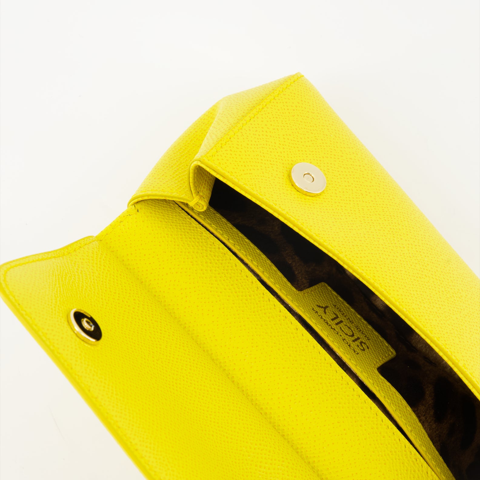 Bolsos de mano y al hombro Petit sac Sicily Dolce & Gabbana Amarillo Femme