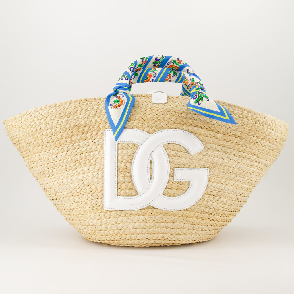 Tote bags Kendra straw bag Dolce & Gabbana Beige Women