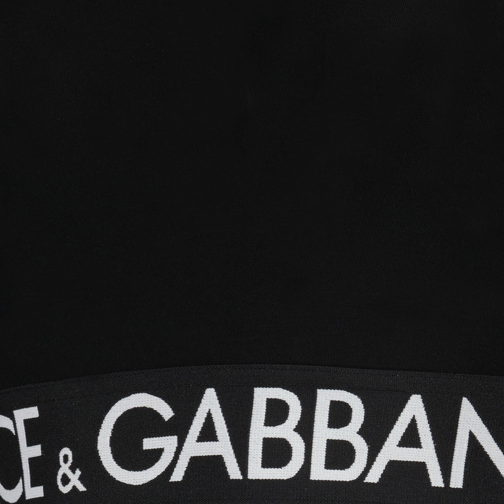 Tops Logo crop top Dolce & Gabbana Black Women