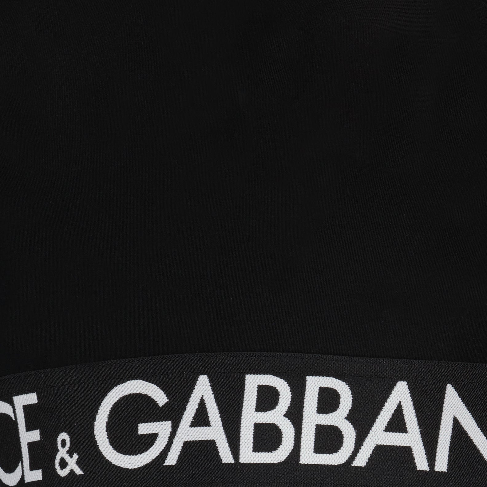 Tops Logo crop top Dolce & Gabbana Black Women