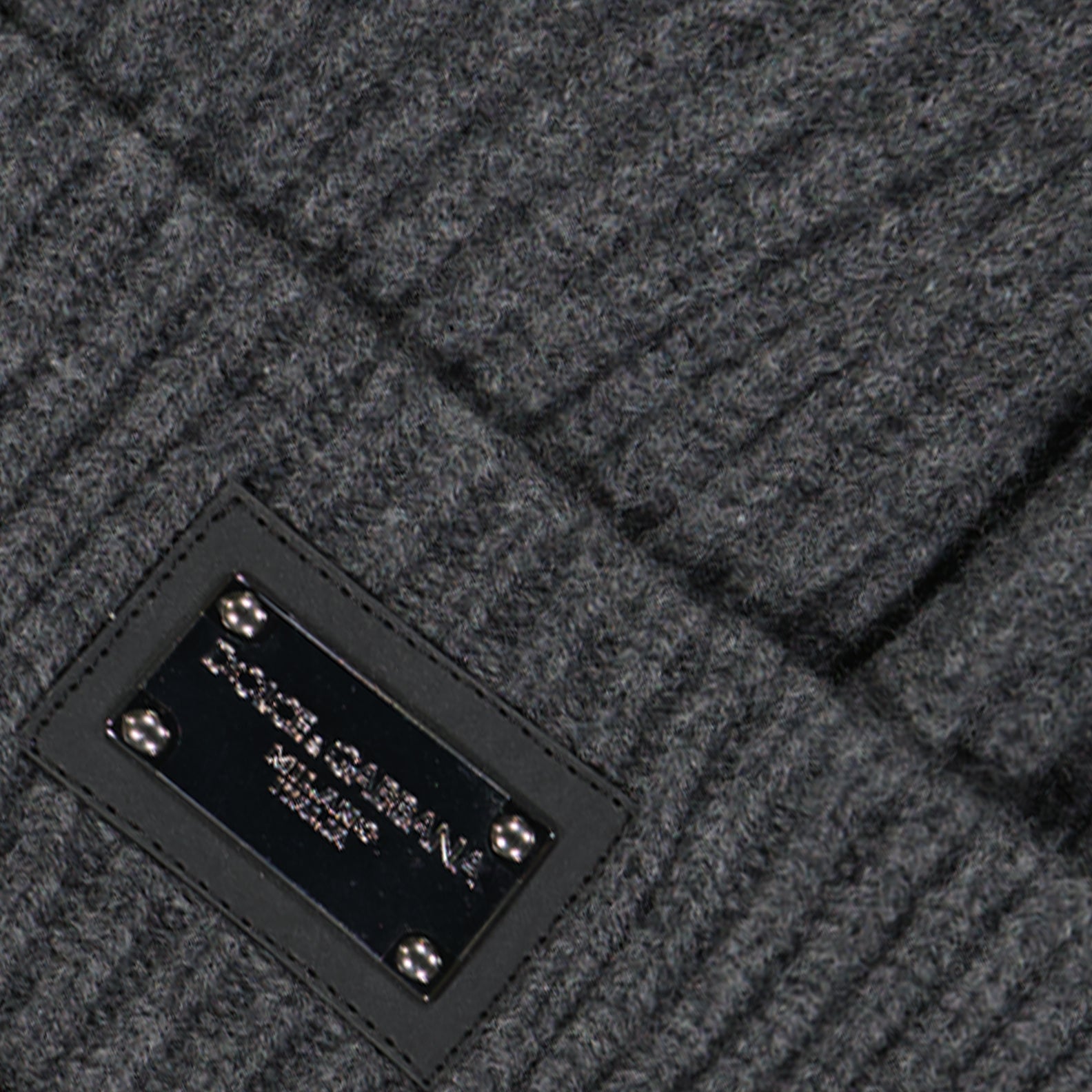 Chapéus, bonés e gorros Bonnet à logo plaque Dolce & Gabbana Cinza Homme