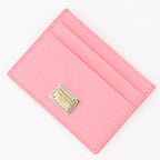 Petite maroquinerie Porte-cartes à logo plaque Dolce & Gabbana Rose Femme