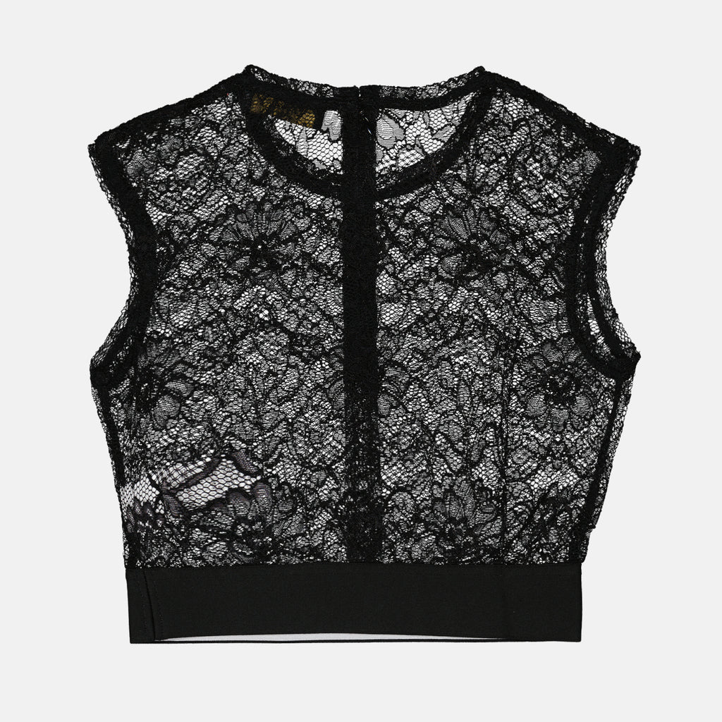 Tops Top en dentelle Dolce & Gabbana Negro Femme